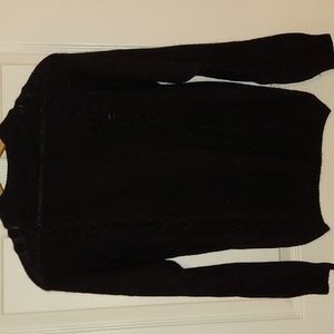 Vintage De Rotchild Black Knit Pullover Sweater Medium